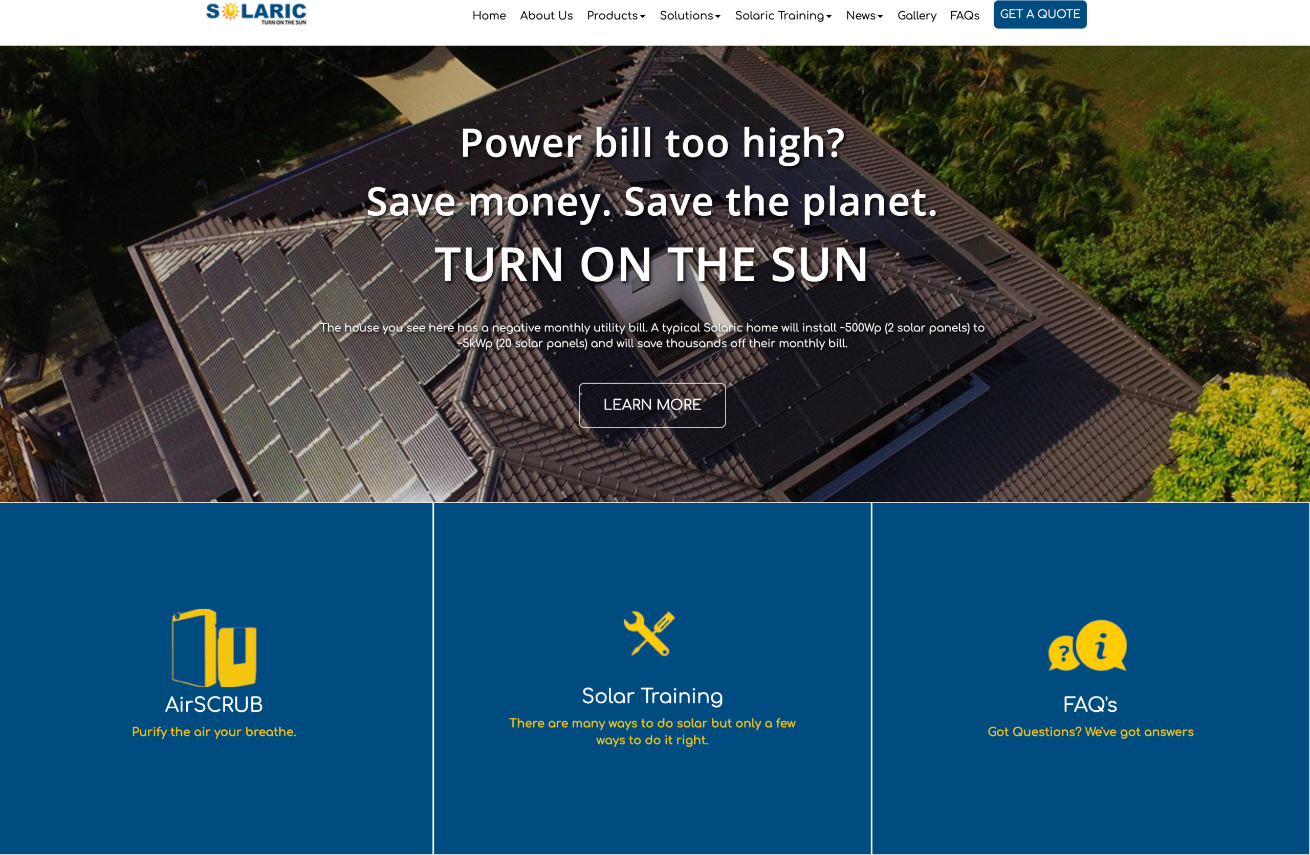Solar Company Website